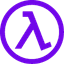 Lambda logo from valve (λ)